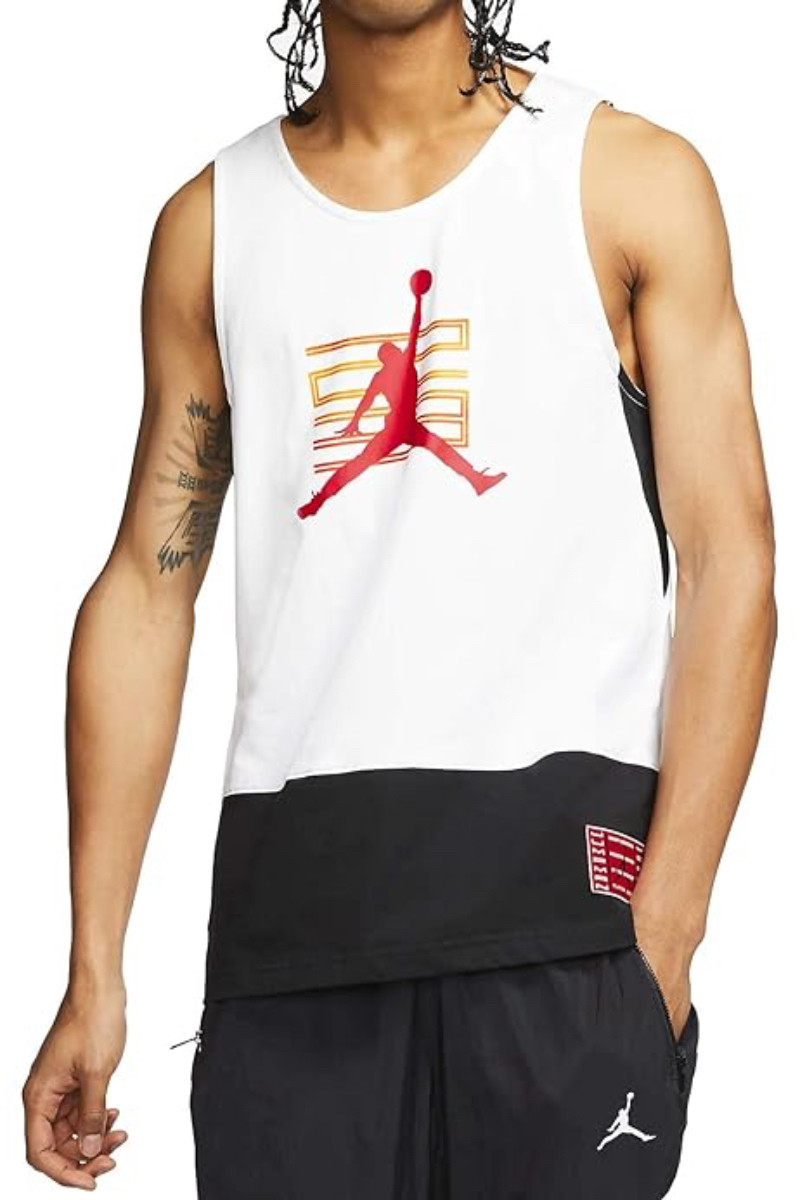 Jordan  LEGACY AJ11 运动篮球投篮宽松背心男款 白色 CW0846-100
