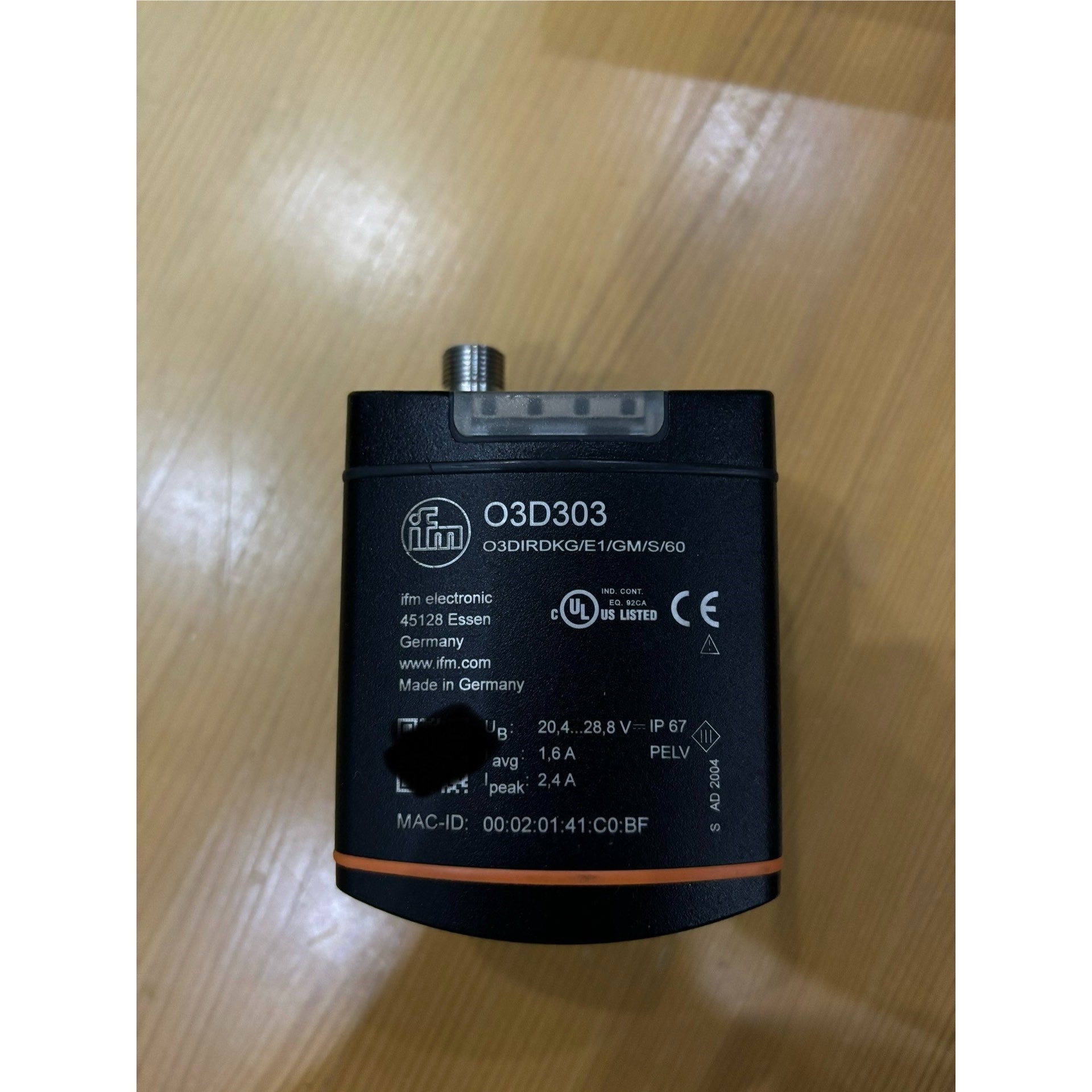 O3D303 IFM易福门全新3D物体识别传感器全新拍前请询价