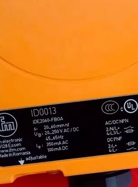 IFM ID0013易福门全新电感式传感器IDE2060-FB0A原装拍前请询价
