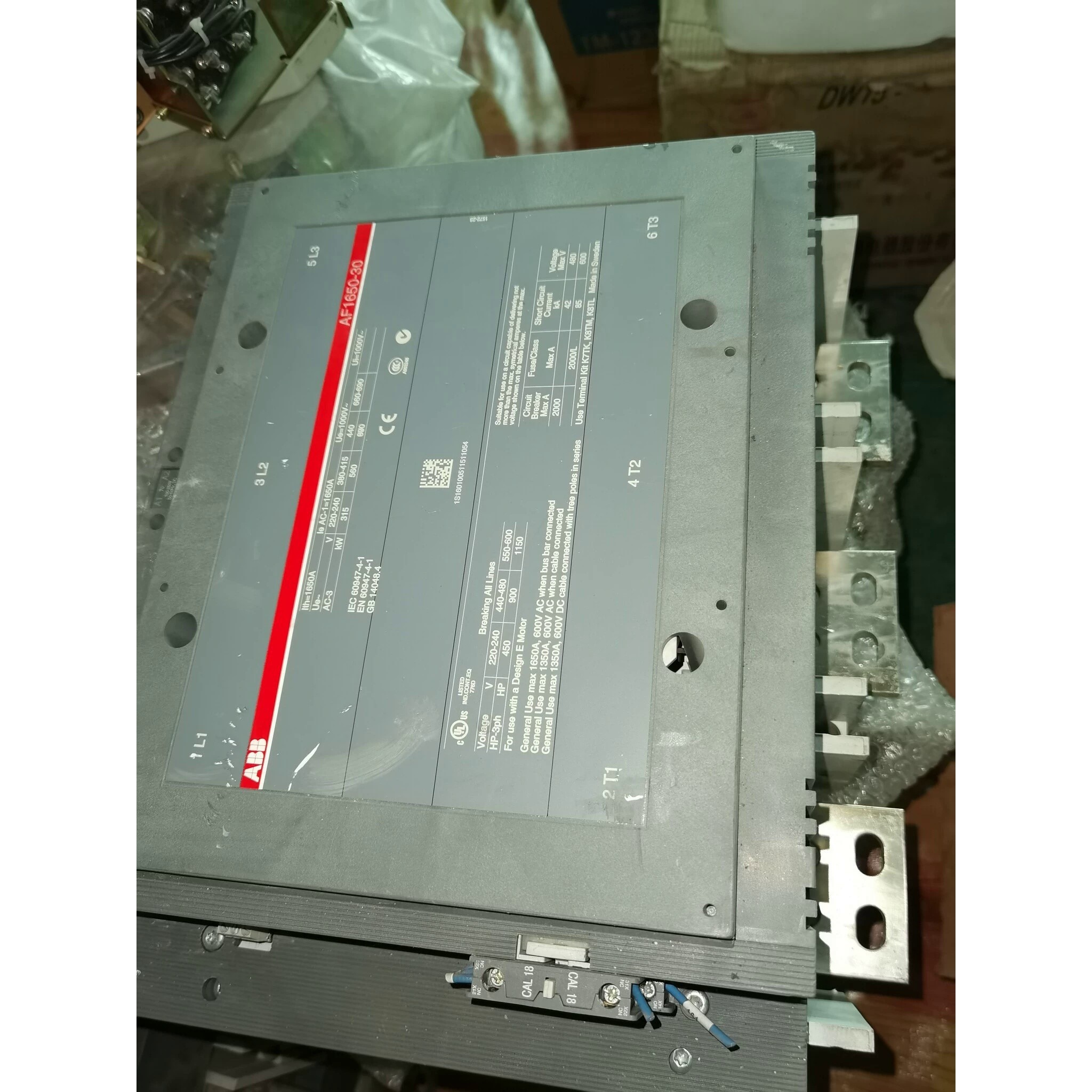 ABB交流接触器AF1650-30-10全新原装拍前请询价