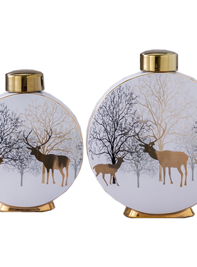 储物罐美式风家居摆设酒柜装饰品