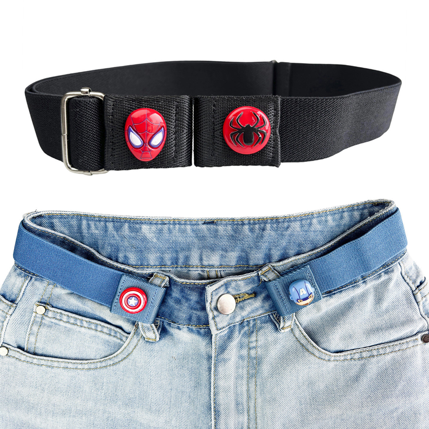 弹力儿童腰带宝宝小孩子女童裤带男童皮带小学生改小裤腰收紧神器