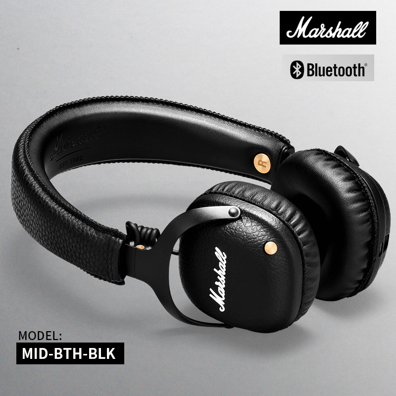 MARSHALL马歇尔Mid Bluetooth头戴式HiFi摇滚重低音无线蓝牙耳机