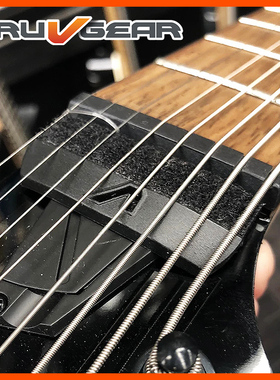 GRUV GEAR FWG2-BLK-MD黑色民谣木电吉他贝司 闷音带制音垫束音带