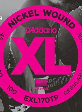 达达里奥 D'Addario EXL170TP 美产电贝司弦贝斯琴弦 两套装