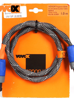 琦材 VOVOX Sonorus Drive 1米 吉他贝司音响喇叭连接线 二芯插头