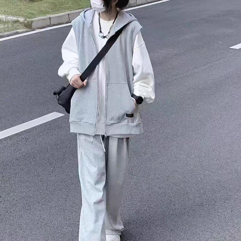大童秋季套装2024新款10岁女孩12时尚13洋气15时髦卫衣春秋初中生