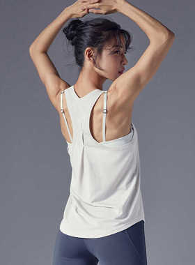 薄款清凉跑步罩衫宽松运动无袖工字背心速干健身衣训练春夏新品女