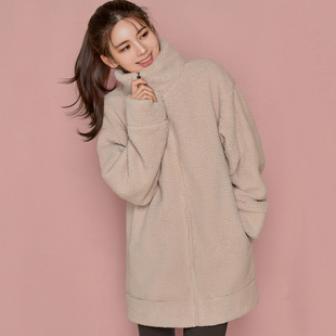 减龄中长款 加厚保暖韩版 外衣 羊羔毛绒外套女秋冬季 2026年百搭新款