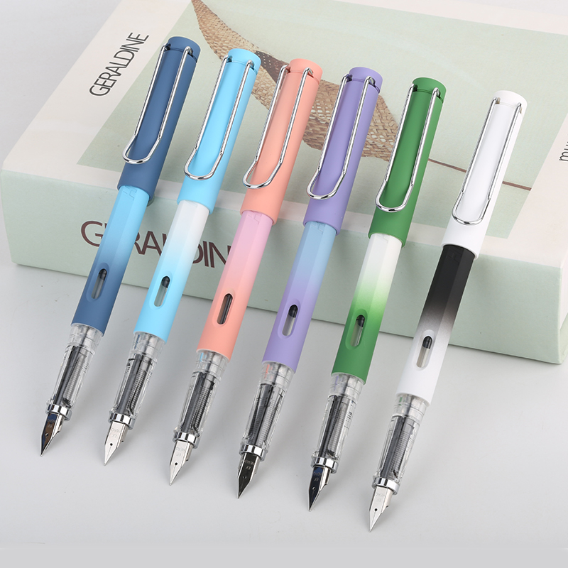 英雄钢笔P503磁吸笔帽EF细尖0.38三四年级学生正姿练字换墨囊刻字