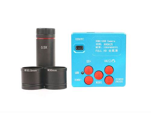 2K 3000万工业相机电子显微镜1080P相机0.5x目镜30mm30.5mm适配器