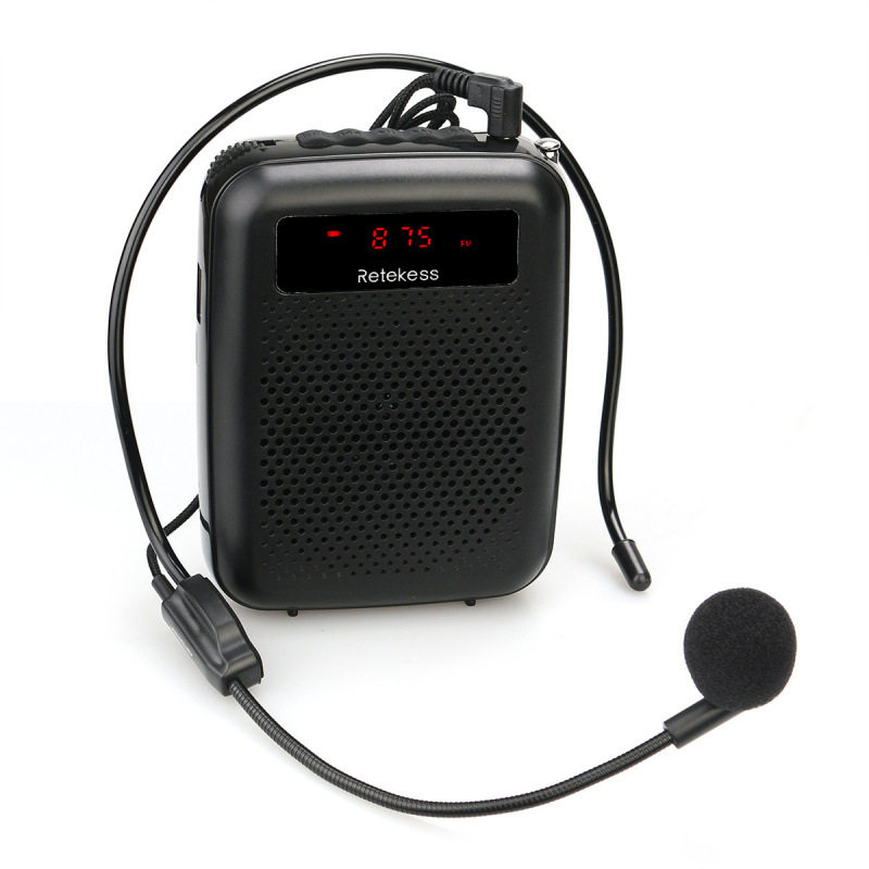 Retekess PR16R小蜜蜂有线扩音器语音放大器FM播放老师教学课堂