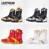 专业拳击摔跤鞋 高帮成人散打搏击格斗比赛室内健身训练鞋 泰拳低帮