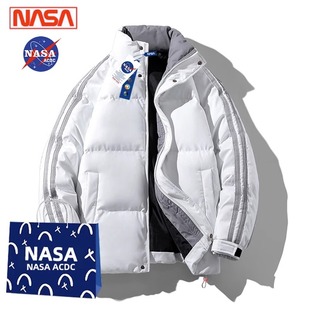 NASA棉服男款 冬季 加绒加厚棉衣外套女超厚飞行员棉袄羽绒面包服装