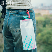 户外折叠软水袋加厚便携登山徒步水囊演唱会袋装 水音乐节神器必备