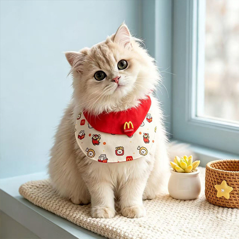 猫咪狗狗可爱口水巾宠物围脖领结围巾/口水巾