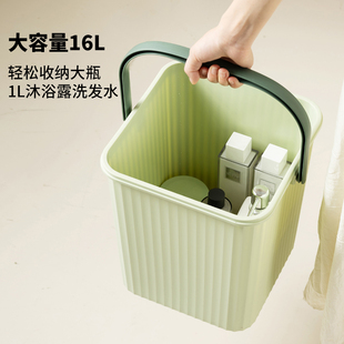 长方形水桶带盖家用洗漱用品塑料收纳桶储水桶学生宿舍水桶
