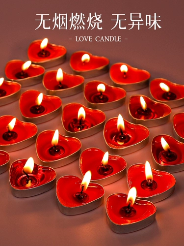 Любовная свеча в форме сердца без дыма и запаха, предложение, признание, творческая романтическая атмосфера, торт ко дню рождения, ухаживание, маленькая чайная свеча