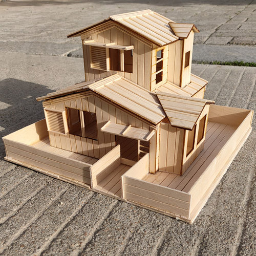 diy手工制作建筑模型材料雪糕棒
