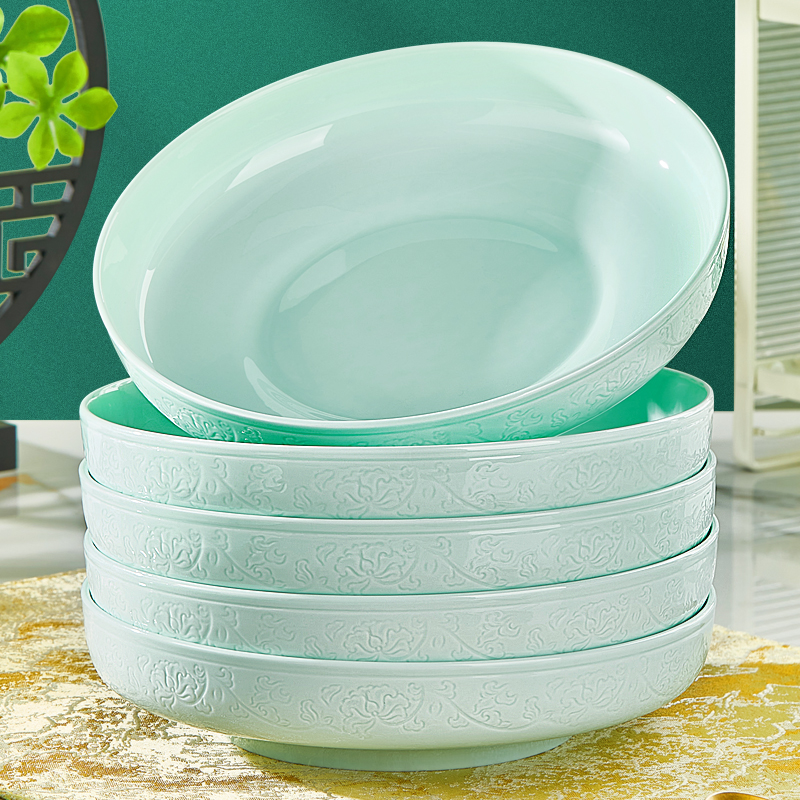 若岚釉下彩骨瓷饭碗家用餐具