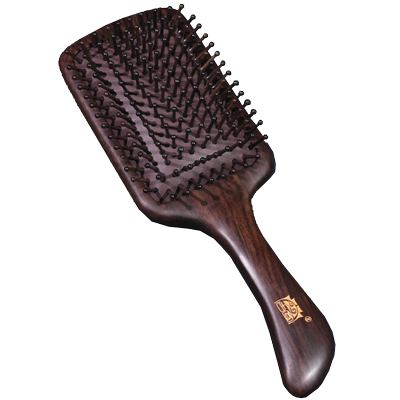 古宣黑檀木大板气垫梳送大号木梳