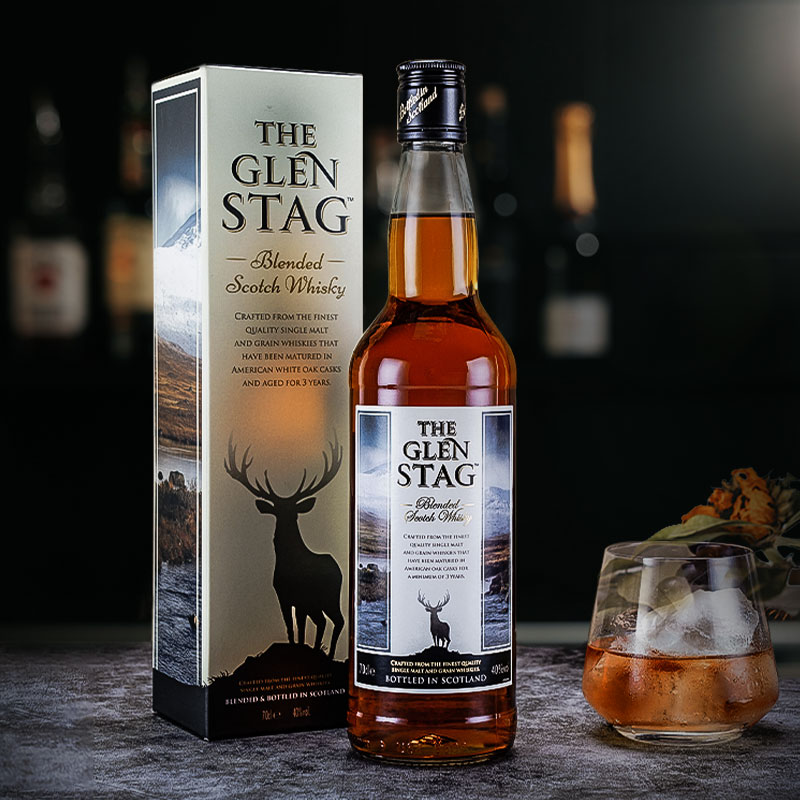 英国格兰萨戈the glen stag苏格兰威士忌洋酒40度烈酒礼盒装700ml