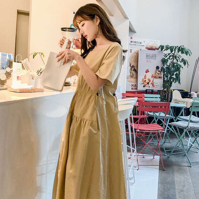 孕婦連衣裙韓版純棉長款孕婦裙子夏季短袖孕婦裝夏裝可調節懷孕期在類目 孕婦裝/孕產婦用品/營養, 孕婦裝, 連衣裙中 - 來自Buy2taobao.com提供專業的淘寶代購服務