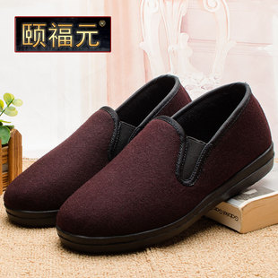 老北京布鞋女妈妈鞋防滑软底中老年舒适保暖二棉鞋平底奶奶老人鞋