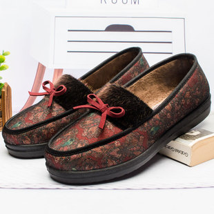 颐福元老北京布鞋老太太棉鞋女中老年加绒防滑软底老人二棉奶奶鞋