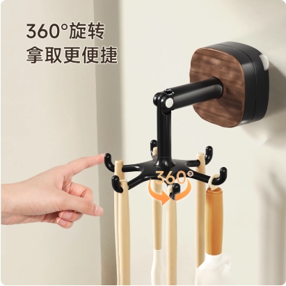 【下单立减50】吸盘旋转挂钩免打孔壁挂式厨房浴室门后挂衣架lx