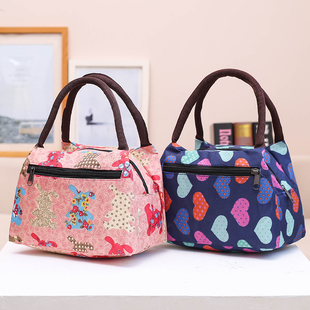妈妈包手提包女潮流防水化妆包妈咪包中老年手提袋小布包包手拎包