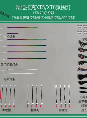 凯迪拉克CT4CT5CT6XT4XT5XT6XTSATSATSL全系专用汽车室内氛围灯