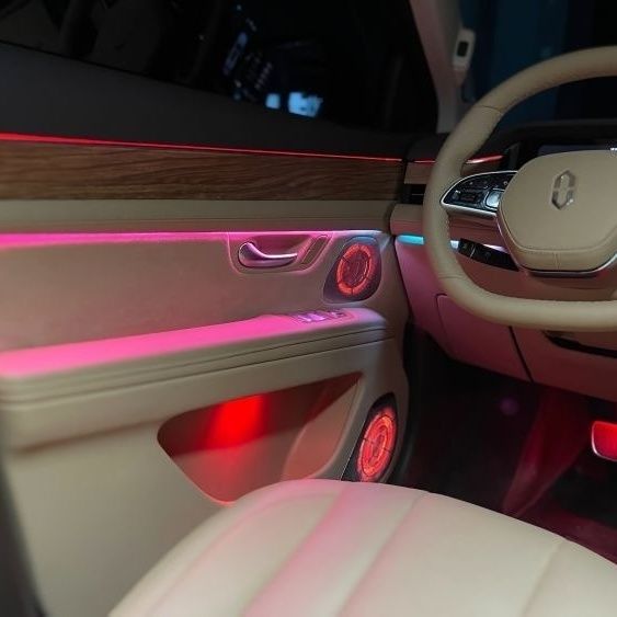 2324款问界M7专用氛围灯动态嵌入式64色屏控改装内饰升级幻彩炫彩