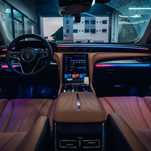 红旗专用款氛围灯HS5H5H9动态幻彩64色内饰升级改装灯LED模具流光