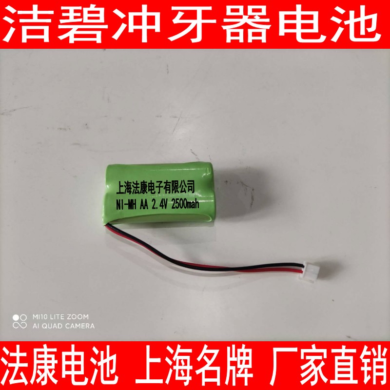 适用洁碧 waterflosser冲牙器WP-450EC 462W 462C 2.4V充电电池组