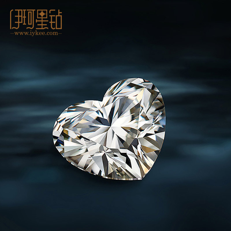 IKO star GIA naked diamond custom wedding ring engagement ring National Heart Shape naked diamond proposal diamond ring