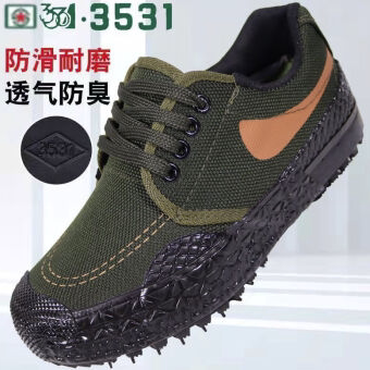 3531胶鞋解放鞋劳动鞋工作徒步户外鞋防滑登山低帮耐磨劳保鞋男鞋