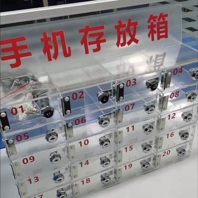 亚克力员工手机保管柜