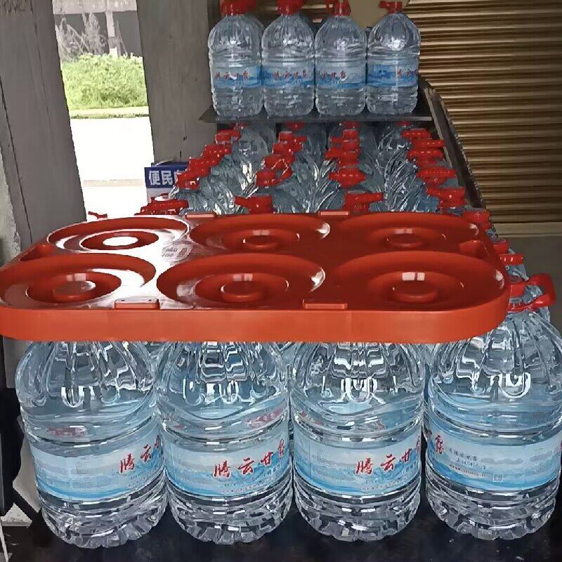 桶装水托盘隔板塑料卡板便利置物架塑胶板仓库加厚板橙色隔层整理