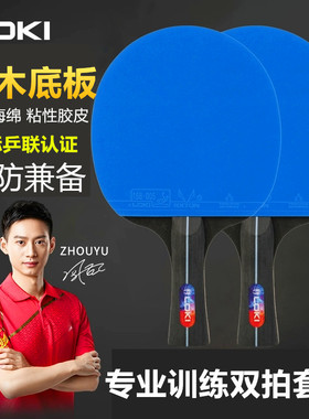 LOKI雷神乒乓球拍5000双拍专业级中小学生训练比赛成人直横拍长柄