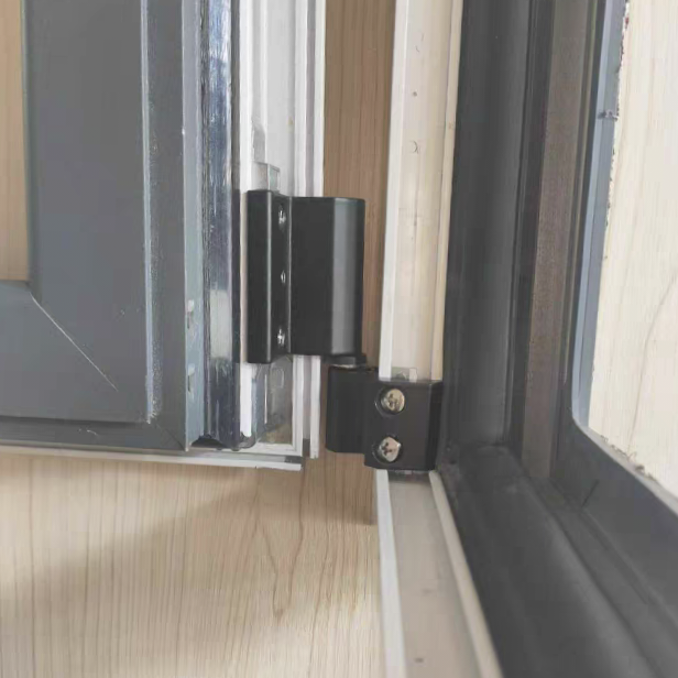 黑色老式断桥铝内开内倒下合页配件大全老款平开上悬下合页总成