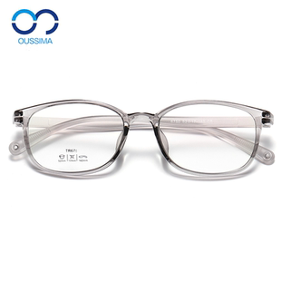 韩国透明小框眼镜架超轻近视眼镜框透明框配眼镜男女可配高度数TR