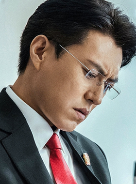 欧斯迈男女方形纯钛超轻眼镜靳东