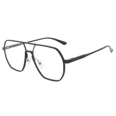 全框双梁蛤蟆男款蓝光近视眼镜