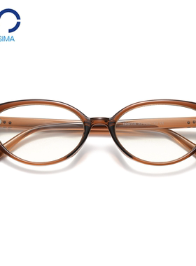 53mm复古猫眼眼镜框TR90小框防蓝光女可配近视度数眼镜架素颜男