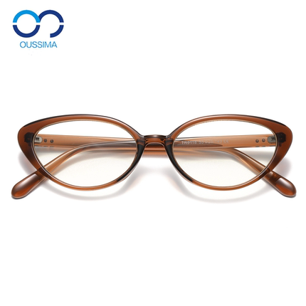 53mm复古猫眼眼镜框TR90小框防蓝光女可配近视度数眼镜架素颜男