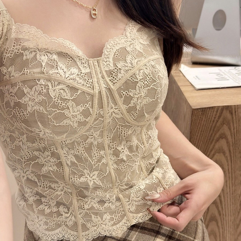 蕾丝美背吊带背心带胸垫女士磨毛保暖2025超火内搭打底上衣可外穿,女士内衣/男士内衣/家居服,吊带/背心/T恤/打底/肌底衣,淘宝优惠券,粉丝福利购,淘宝优惠卷