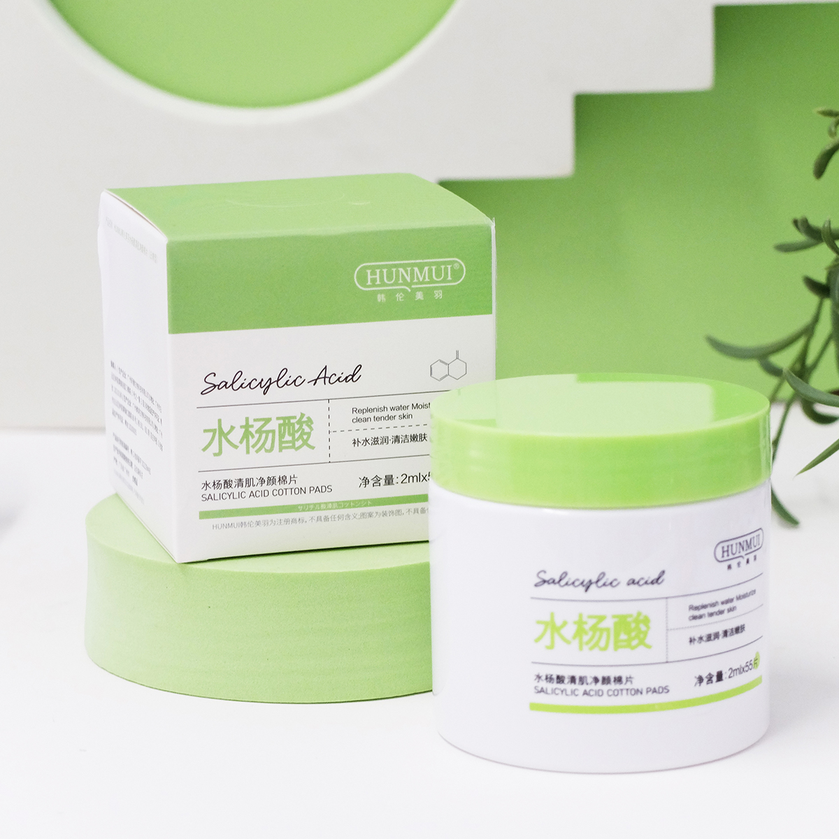 韩伦美羽水杨清肌净颜酸棉片