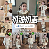 奶油奶盖女童春夏2025新款 童装 AONO奶小西哈咪泡芙爱喜一件代发