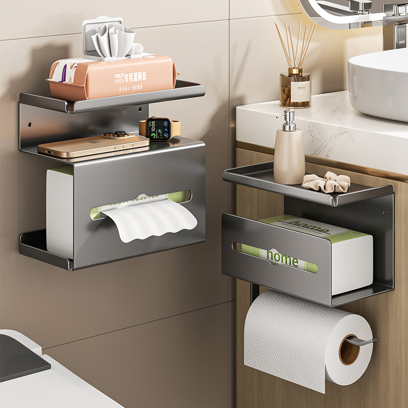 卫生间免打孔壁挂式卷纸器